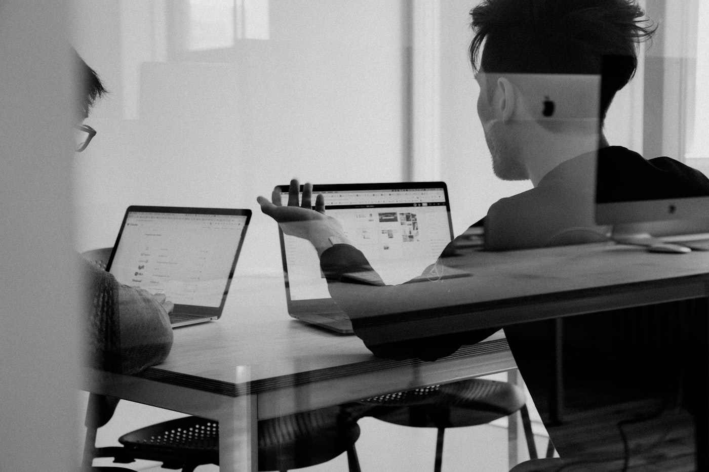A team reviewing product and performance data together