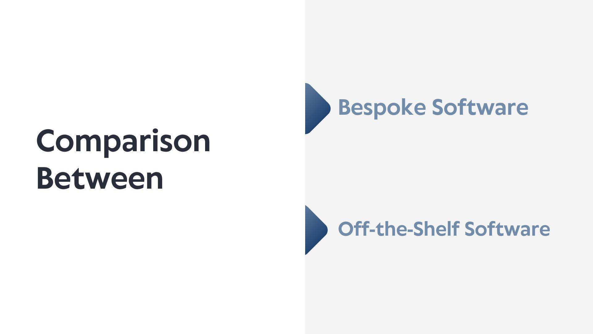 bespoke vs off the shelf software